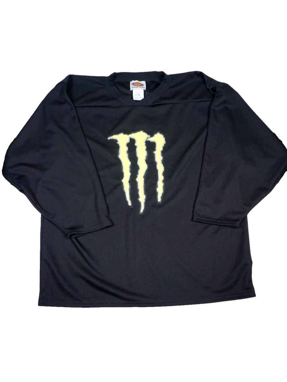 Vintage Monster Energy Hockey Motocross Jersey XL Mens Easton 90s Y2K Grunge